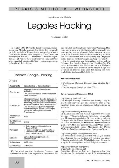 Legales Hacking 